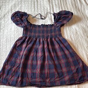 Hill House Athena Nap Dress in Iris Plaid
